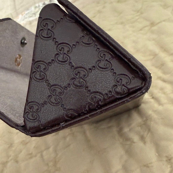 GUCCI GG Monogram Trifold
Leather Eyeglass Sunglass Case Brown AUTHENTIC ECU - Picture 4 of 9
